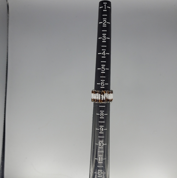 2 Tone Brown White Sead Bead Ring - Picture 6 of 6